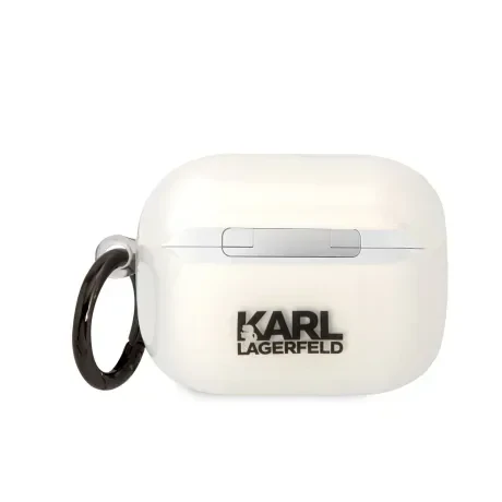 Husa Karl Lagerfeld 3D Choupette Karl pentru Airpods Pro Transparent