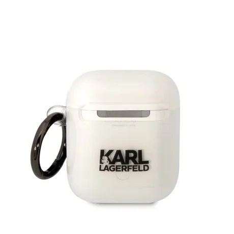 Husa Karl Lagerfeld 3D Karl Head pentru Airpods 1/2 Transaprent thumb