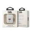 Husa Karl Lagerfeld 3D Karl Head pentru Airpods 1/2 White