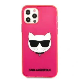 Husa Karl Lagerfeld Choupette Head pentru iPhone 12 Pro Max Roz