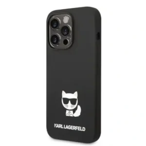 Husa  Karl Lagerfeld Liquid Silicone Choupette  iPhone 14 Pro Black