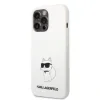 Husa Karl Lagerfeld Liquid Silicone Choupette NFT  iPhone 13 Pro White