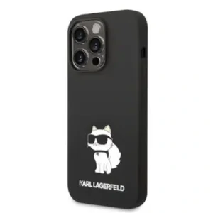 Husa  Karl Lagerfeld Liquid Silicone Choupette NFT  iPhone 14 Pro Max Black