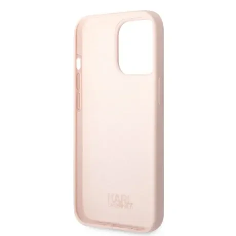Husa Karl Lagerfeld Liquid Silicone Ikonik pentru iPhone 13 Pro Pink
