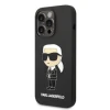 Husa Karl Lagerfeld Liquid Silicone  iPhone 14 Pro Black