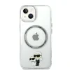 Husa Karl Lagerfeld MagSafe  IML Karl and Choupette NFT pentru iPhone 13 Pro Max Transparent