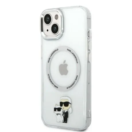 Husa Karl Lagerfeld MagSafe  IML Karl and Choupette NFT pentru iPhone 13 Pro Max Transparent thumb
