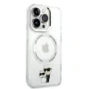Husa Karl Lagerfeld MagSafe  IML Karl and Choupette NFT pentru iPhone 13 Pro Transparent