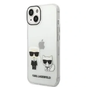 Husa  Karl Lagerfeld PC/TPU Ikonik Karl and Choupette  iPhone 14 Plus Transparent