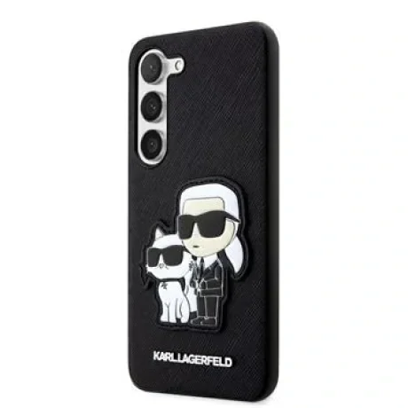Husa  Karl Lagerfeld PU Saffiano Karl and Choupette NFT  Samsung Galaxy S23 Black