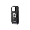 Husa  Karl Lagerfeld Saffiano Monogram Crossbody  NFT  iPhone 14 Pro Black