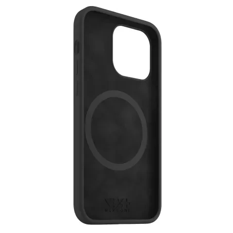 Husa Next One Silicone Case pentru Iphone 14  Pro Magsafe Compatible Negru