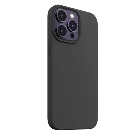 Husa Next One Silicone Case pentru Iphone 14  Pro Magsafe Compatible Negru