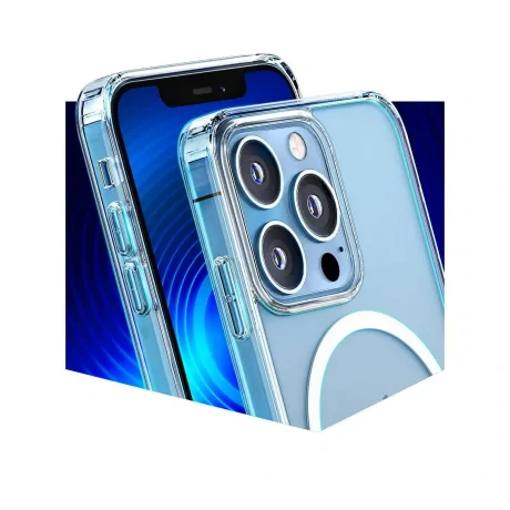 Husa Spate 3MK MagCase pentru iPhone 14 Plus/15 Plus Transparent thumb