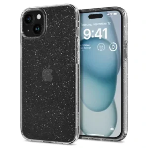 Husa Spigen Liquid Crystal Glitter pentru iPhone 15, Crystal Quartz