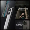 Husa Spigen Ultra Hybrid pentru iPhone 15 Pro, Matte Black
