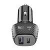 Incarcator Auto Cellularline Fast Plus Dual Port Usb-c 20W/Usb 32W Negru