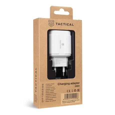 Incarcator retea Tactical 3XUSB-A QC 3.0 30W Alb