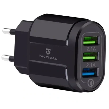 Incarcator retea Tactical 3XUSB-A QC 3.0 30W Negru