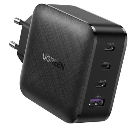 Incarcator retea Ugreen CD104 QC3.0 3 x USB Type-C 1 x USB-A negru thumb