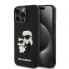 Karl Lagerfeld 3D Rubber Karl and Choupette Zadni Kryt pro iPhone 13 Pro Max Black