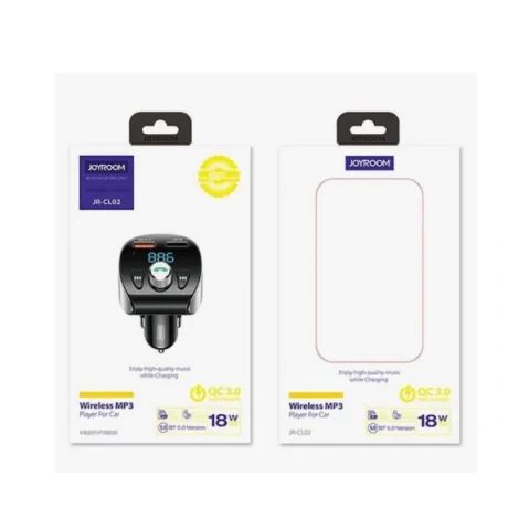 Modulator FM JoyRoom 5.0 MP3 cu micro SD holder 2xUSB 18 W 3A JR-CXL02 thumb