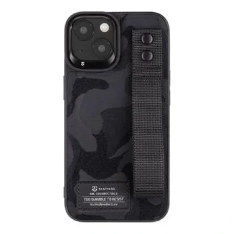 Tactical Camo Troop Drag Strap Kryt pro Apple iPhone 14 Black thumb