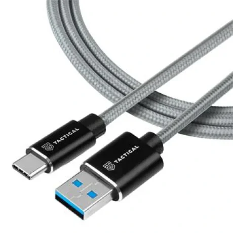 Tactical Fast Rope Aramid Cable USB-A/USB-C 2m Grey thumb