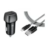 Tactical Field Plug Dual 24W + Tactical Fast Rope Aramid Cable USB-A/Lightning MFi 0.3m Grey